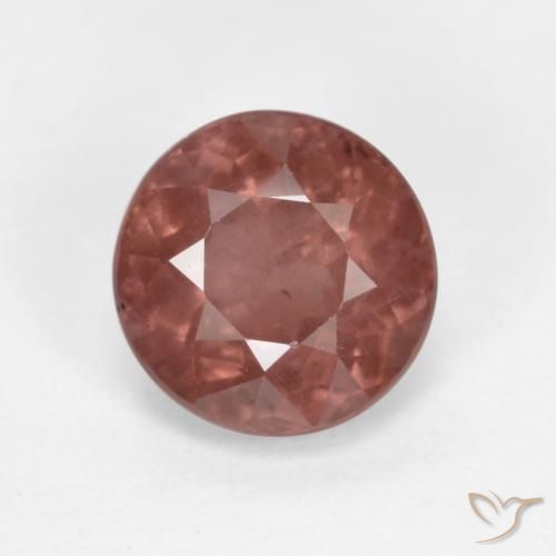 1.19ct Natural Rosado frambuesa granate malayo, Redondo, VS