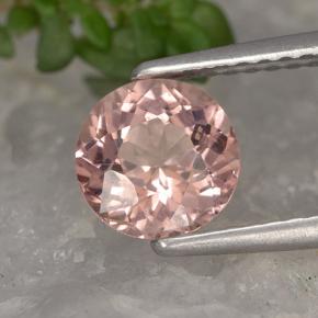 Granate malayo naranja natural de 1,34 ct, corte redondo, VS
