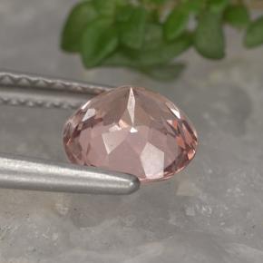 Granate malayo naranja natural de 1,34 ct, corte redondo, VS