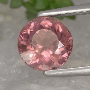 Granate malayo rosa natural de 1,44 ct, corte redondo, VS