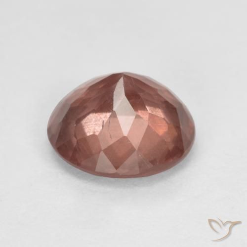 granate malayo Rosado medio natural de 0.83 ct, Redondo, VS