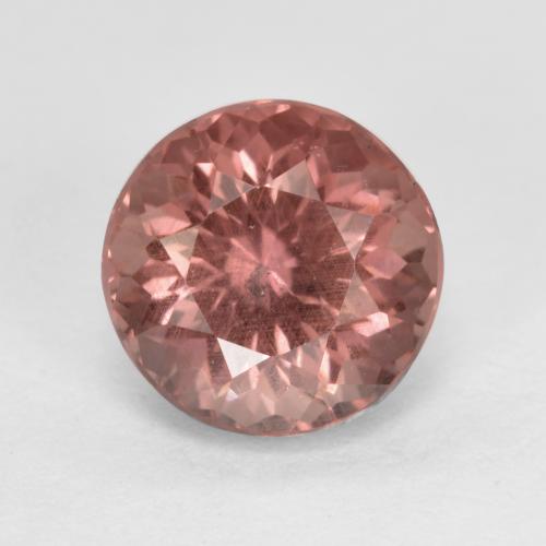 granate malayo Rosa rosado natural de 1.27 ct, Corte Redondo, VS
