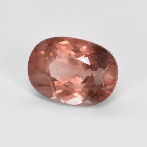 Granate malayo rosa natural de 1,21 ct, corte cojín, VS