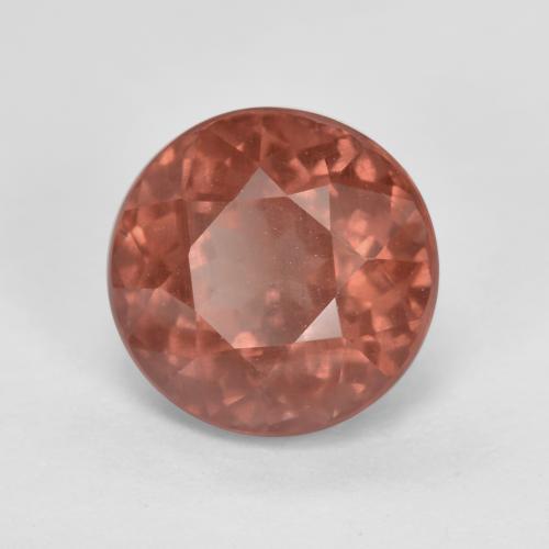 Granate malayo rosa natural de 2,19 ct, corte redondo, VS