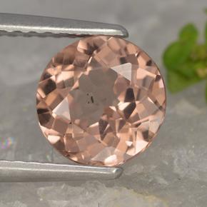 Granate malayo rosa natural de 1,74 ct, corte redondo, VVS-VS