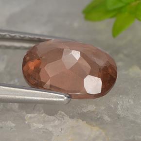 Granate malayo rosa natural de 1,60 ct, corte cojín, VS