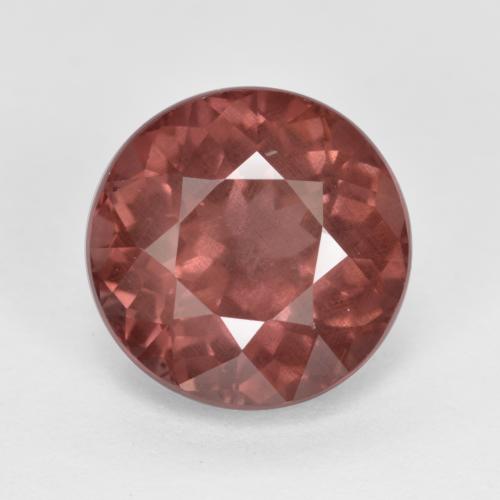 Granate malayo rosa natural de 4,43 ct, corte redondo, VS