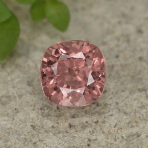 granate malayo Rosa rosado natural de 0.74 ct, Corte Cojín, VS