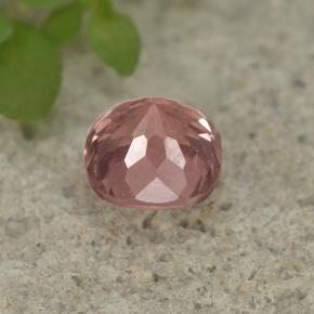 granate malayo Rosa rosado natural de 0.74 ct, Corte Cojín, VS