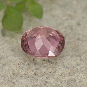 Granate malayo rosa natural de 0,78 ct, corte cojín, VS