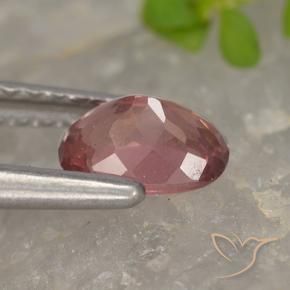 granate malayo Rosa oscuro natural de 0.62 ct, Forma Cojín, VS