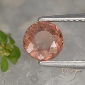 granate malayo Rosado frambuesa natural de 1.10 ct, Redondo, VS