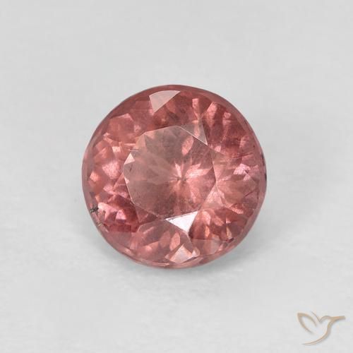 granate malayo Rosado medio natural de 0.80 ct, Redondo, VS