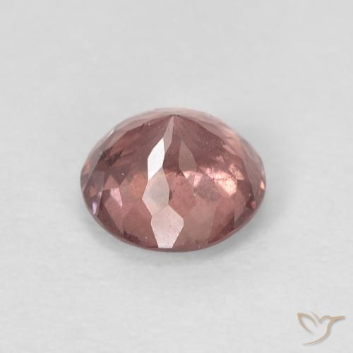granate malayo Rosado medio natural de 0.80 ct, Redondo, VS