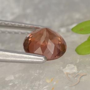 granate malayo Rosado frambuesa natural de 0.83 ct, Redondo, VS