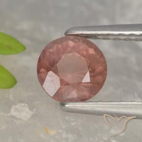 granate malayo Rosado medio natural de 0.82 ct, Redondo, VS