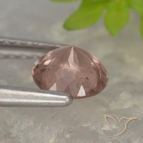 granate malayo Rosado medio natural de 0.84 ct, Redondo, VS