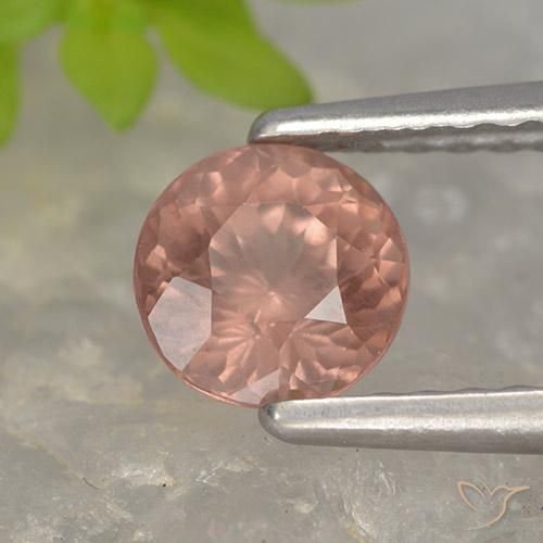 granate malayo Rosado medio natural de 0.78 ct, Redondo, VS