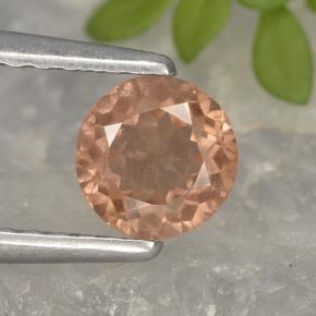 Granate malayo rosa natural de 0,61 ct, corte redondo, VS