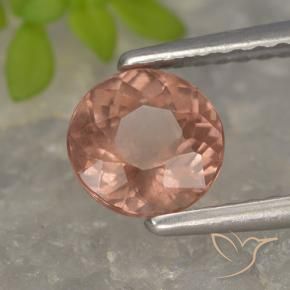 granate malayo Rosado medio natural de 0.98 ct, Redondo, VS