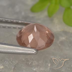 granate malayo Rosado medio natural de 0.98 ct, Redondo, VS