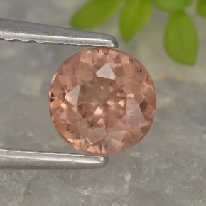 Granate malayo rosa natural de 0,87 ct, corte redondo, VS