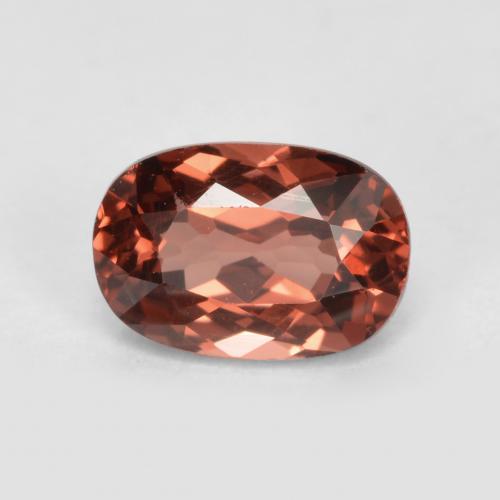 Granate malayo rojo natural de 0,76 ct, corte cojín, VVS-VS