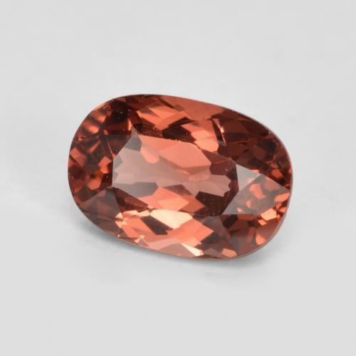Granate malayo rojo natural de 0,76 ct, corte cojín, VVS-VS