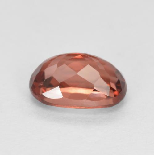 Granate malayo rojo natural de 0,76 ct, corte cojín, VVS-VS