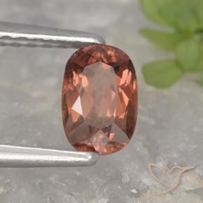 granate malayo Rojo rosado oscuro natural de 0.79 ct, Forma Cojín, VVS-VS