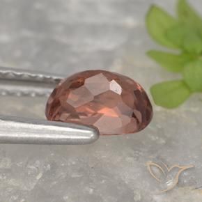 granate malayo Rojo rosado oscuro natural de 0.79 ct, Forma Cojín, VVS-VS