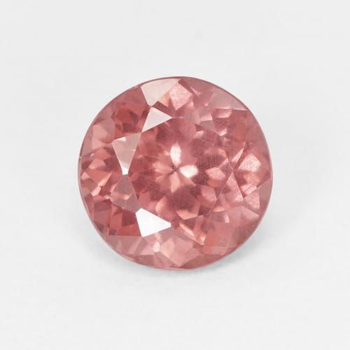 granate malayo Rosado medio natural de 1.70 ct, Corte Redondo, VS