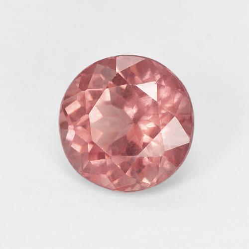 granate malayo Rosado medio natural de 1.70 ct, Corte Redondo, VS