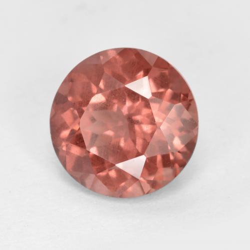 Granate malayo rosa natural de 1,51 ct, corte redondo, VS
