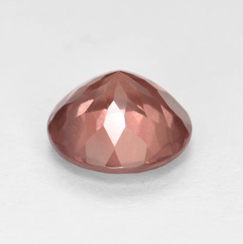 Granate malayo rosa natural de 1,51 ct, corte redondo, VS