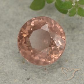 granate malayo Rosado pomelo natural de 0.93 ct, Redondo, VS