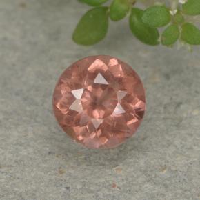 Granate malayo rosa natural de 0,58 ct, corte redondo, VS