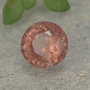 granate malayo Rosado medio natural de 0.81 ct, Redondo, VS