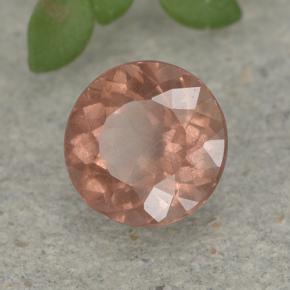 Granate malayo rosa natural de 0,94 ct, corte redondo, VS