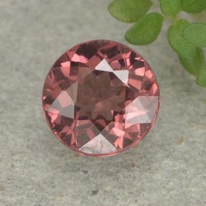 Granate malayo rosa natural de 0,99 ct, corte redondo, VS