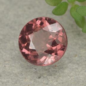 Granate malayo rosa natural de 0,99 ct, corte redondo, VS