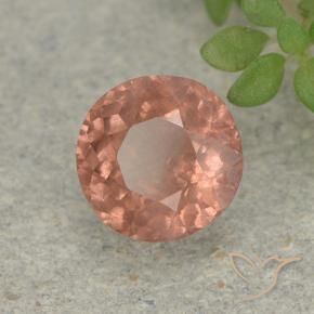 granate malayo Rosado medio natural de 0.77 ct, Redondo, VS