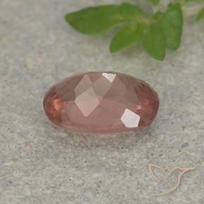 granate malayo Rosado rojizo natural de 0.98 ct, Forma Cojín, VS