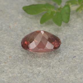 granate malayo Rojo ladrillo natural de 0.57 ct, Corte Cojín, VS