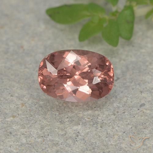 granate malayo Rosado medio natural de 0.70 ct, Corte Cojín, VS
