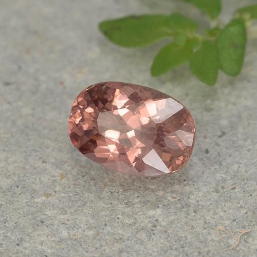 granate malayo Rosado medio natural de 0.70 ct, Corte Cojín, VS