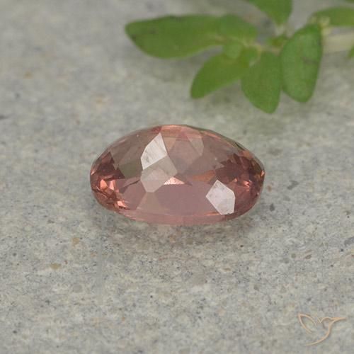 granate malayo Rosado medio natural de 0.70 ct, Corte Cojín, VS
