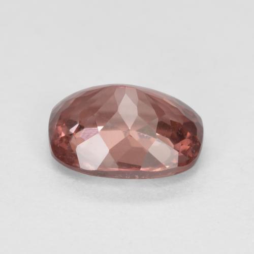Granate malayo rosa natural de 0,86 ct, corte cojín, VS