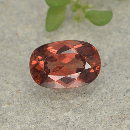 0.78ct Natural Rojo rosado oscuro granate malayo, Forma Cojín, VS, Photo A