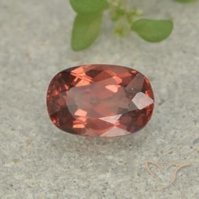 granate malayo Rojo rosado oscuro natural de 0.78 ct, Forma Cojín, VS